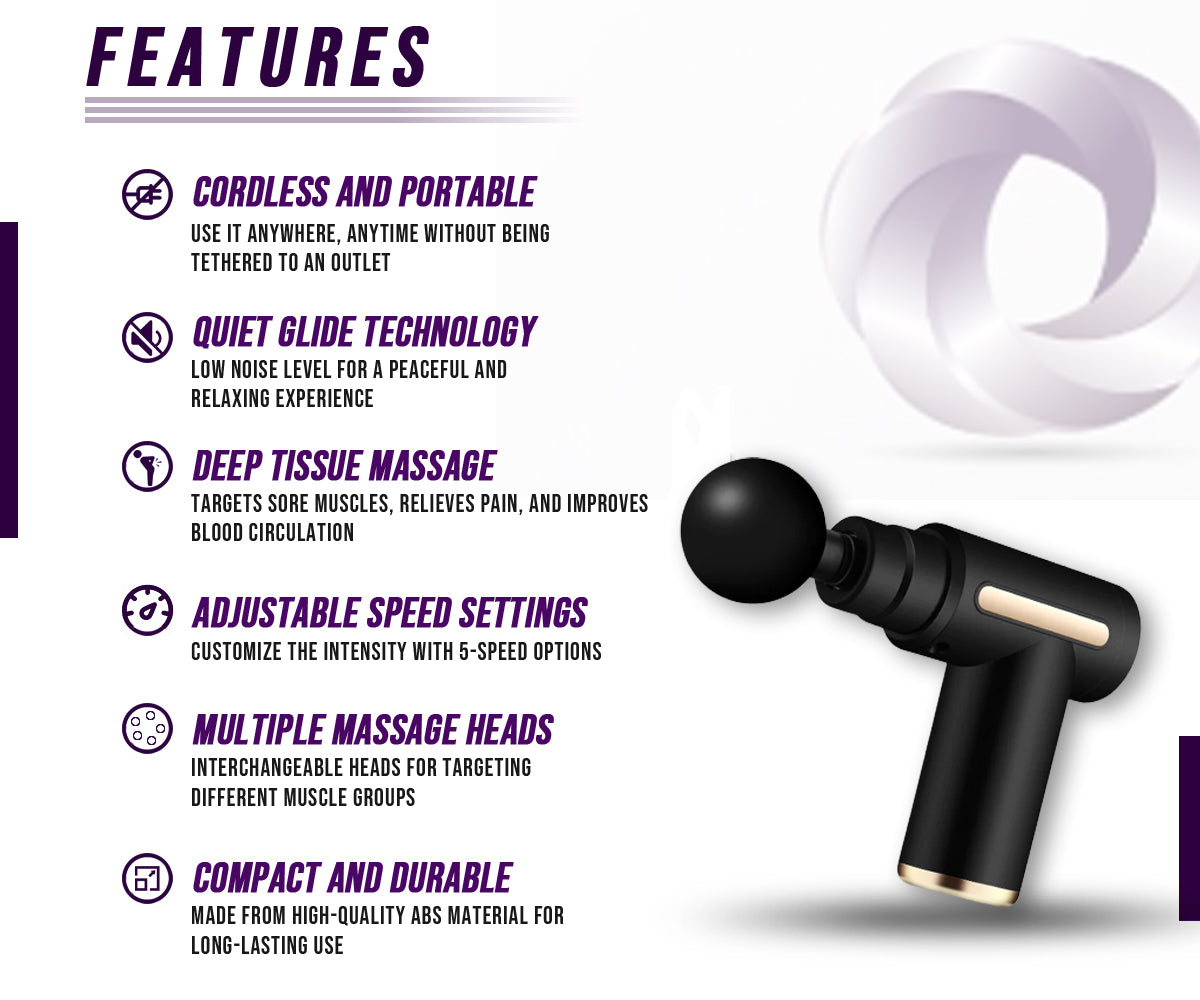 RecoverHero™ Pro  Deep Tissue Massage Gun